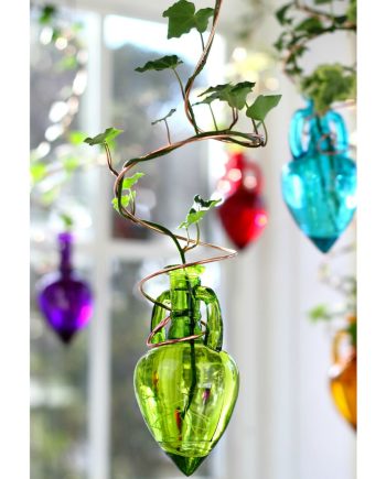plant rooters starters hanging water gardens brass butterfly stained glass