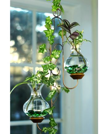 plant rooters starters hanging water gardens brass butterfly stained glass