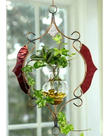 plant rooters starters hanging water gardens brass butterfly stained glass